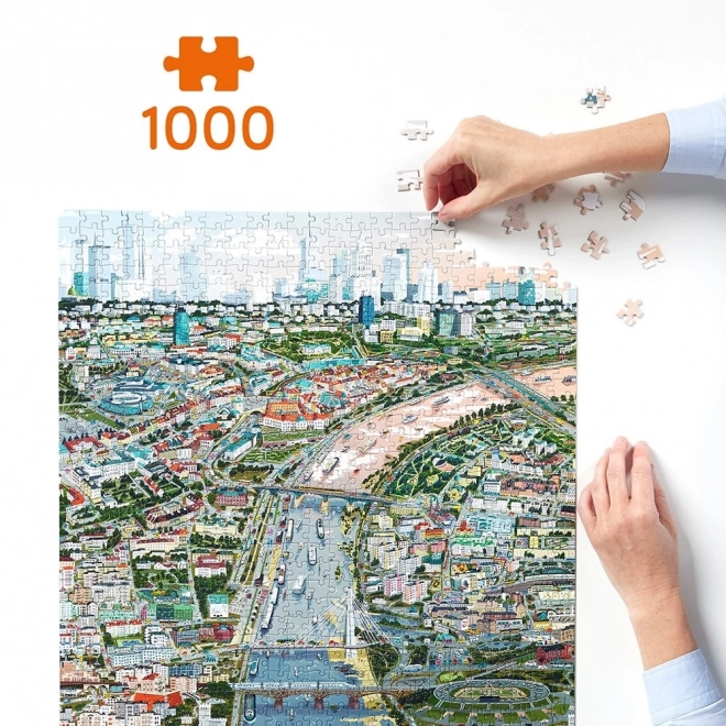 Puzzle Puzzlove Warsaw City 1000 Pieces