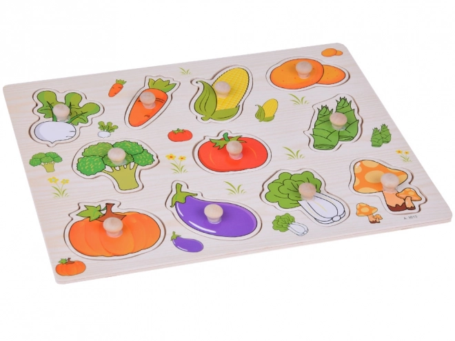 Educational Wooden Vegetable Puzzle