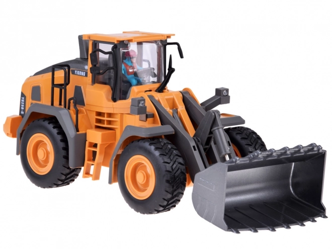 Remote Controlled Bulldozer with Moving Arm, Lights, and Sounds