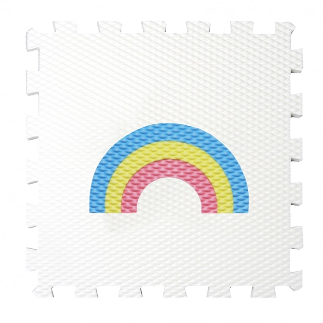 Mini Puzzle Floor Rainbow - White