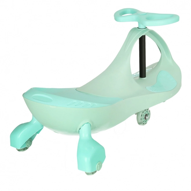Gravity Ride-On Toy with LED Wheels in Green and Yellow – Turquoise