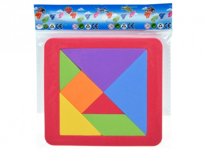 Colorful Foam Tangram Puzzle