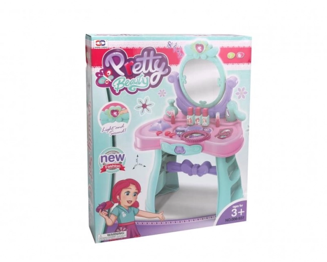 Specchio cosmetico con accessori
