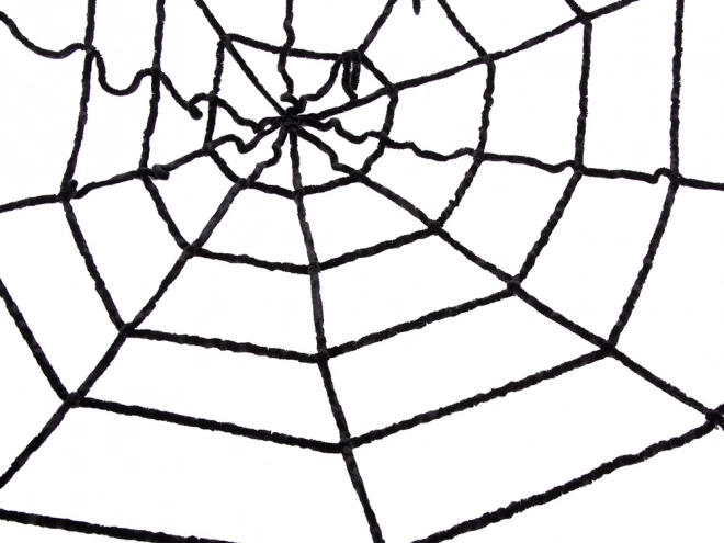 Large Black Halloween Spider Web Decoration