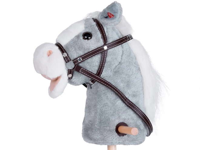 Interactive Hobby Horse with Gallop Sound and Movable Jaw