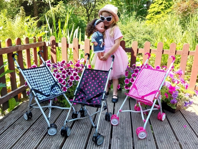 Lightweight Doll Stroller with Star Pattern