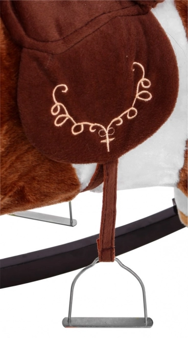 Rocking Horse Dark Brown With Cowboy Music