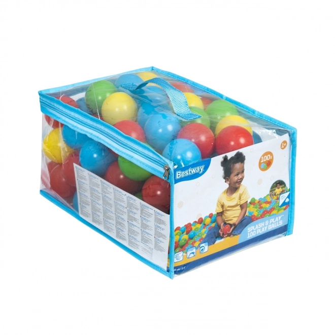 Colorful Ball Pit Balls Set with Storage Bag