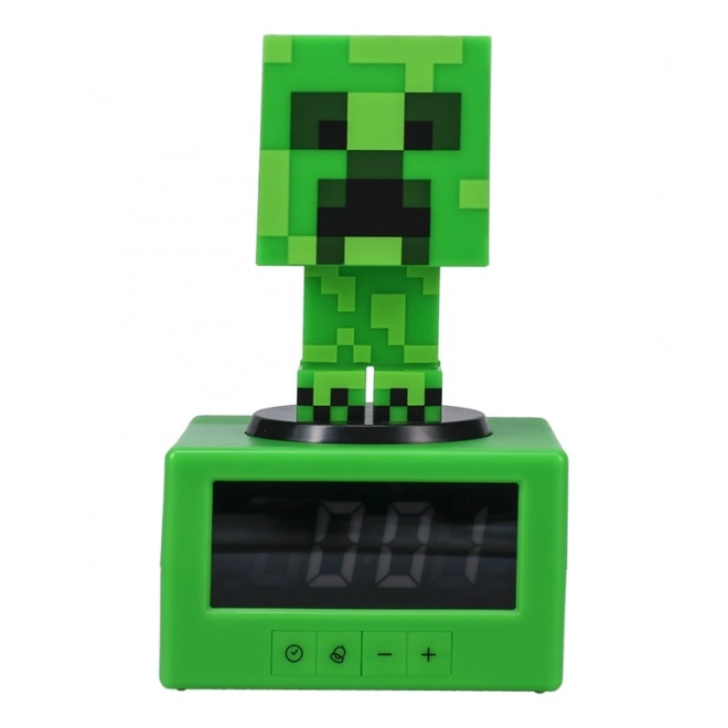 Minecraft Creeper Alarm Clock with Night Light, 16 cm