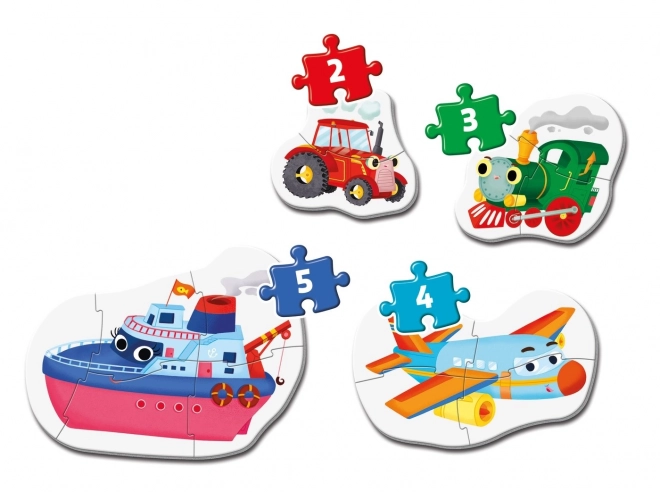 Clementoni My First Transport Puzzles 4-in-1 Set