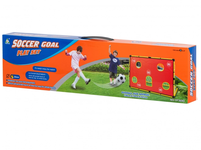 Football Training Goal with Net and Target Mat