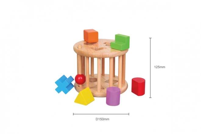 Wooden Cylinder Shape Sorter