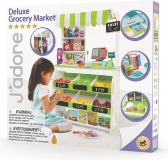 Set di gioco in legno – negozio di alimentari