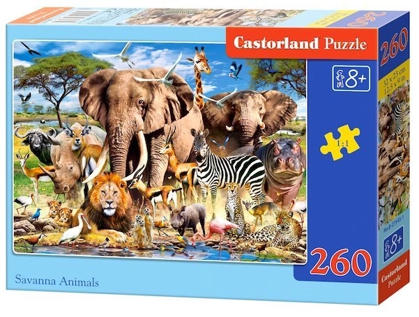 Colorful Savanna Animals Puzzle