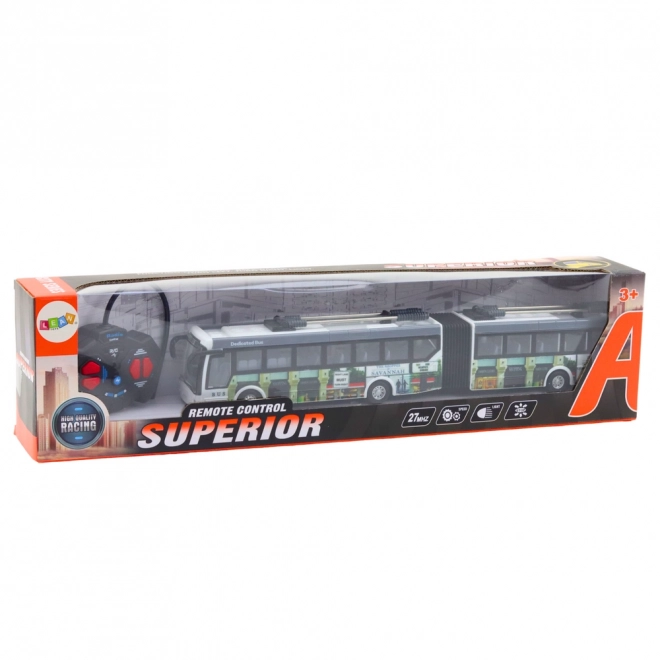 Remote-Controlled City Trolleybus Toy with Lights
