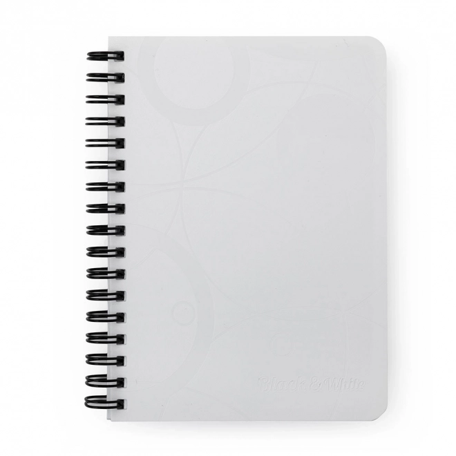 Twin Wire Black and White Notebook A6