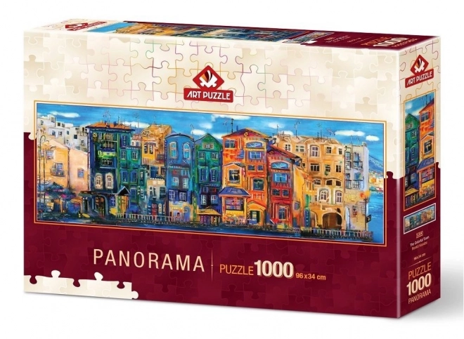 Art Puzzle Panoramic Colorful City 1000 Piece Jigsaw