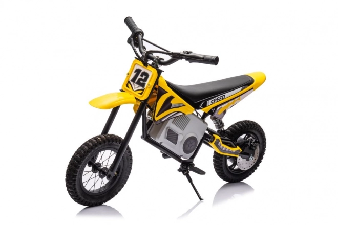 Battery Powered Children’s Cross Motorbike Yellow