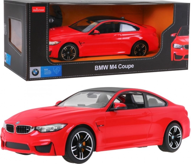 RC Car BMW M4 Coupe 1:14 Rastar with 2.4 GHz Remote Control – Red