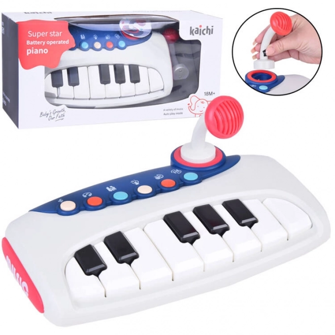 Interactive Musical Piano with Microphone for Children