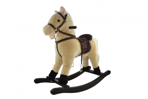 Brown Plush Rocking Horse – Light Brown