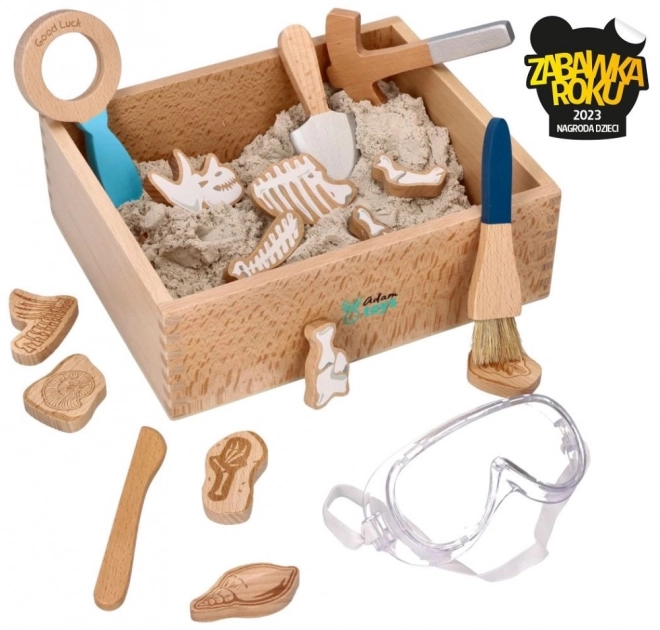 Reusable Archeologist Play Set with Kinetic Sand