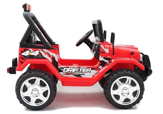 Red Battery-Powered Off-Road Vehicle