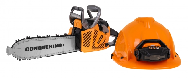 Interactive Toy Chainsaw Set with Helmet and Light