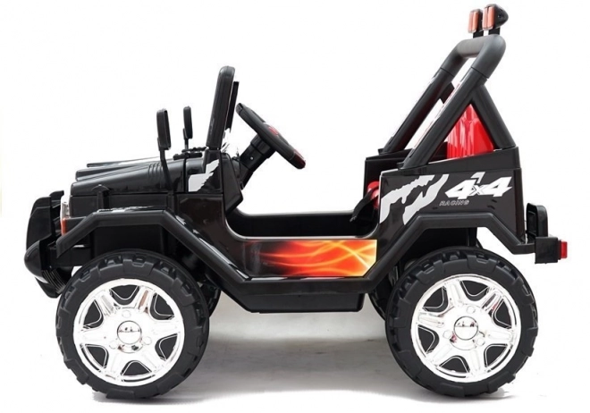 Black Children's Electric Ride-On Jeep