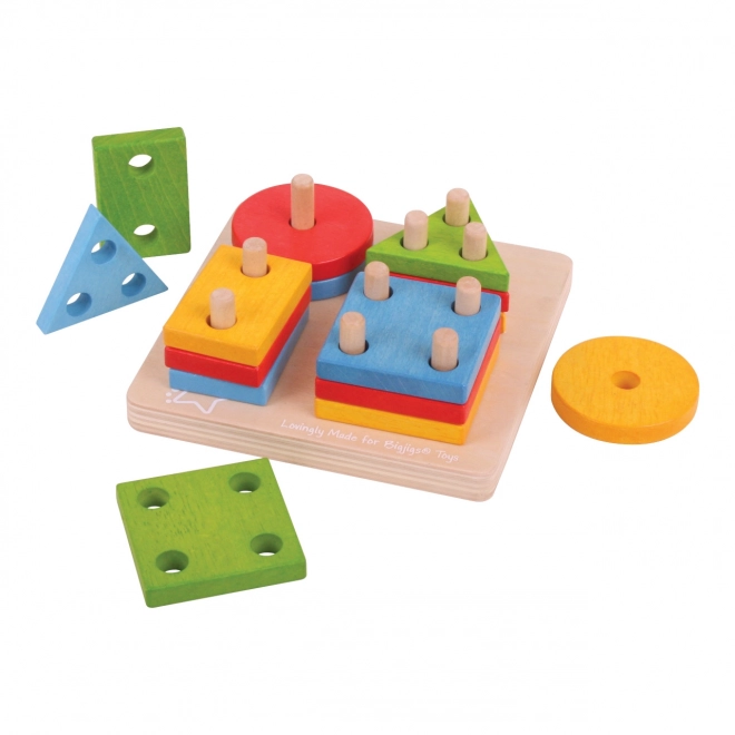 Bigjigs Baby Colorful Shape Stacker