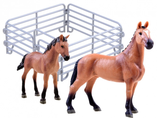 Horse and Foal Figurine Set – C