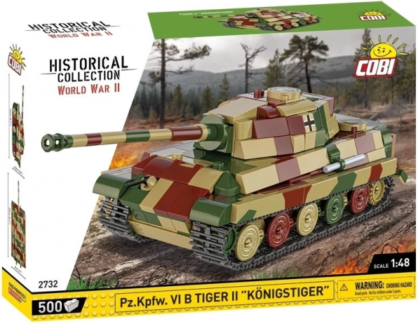 Model czołgu Tiger II Königstiger z plastikowych klocków