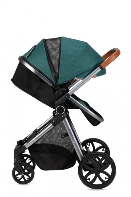 Versatile Green Baby Stroller 2-in-1 MoMi LIMURU