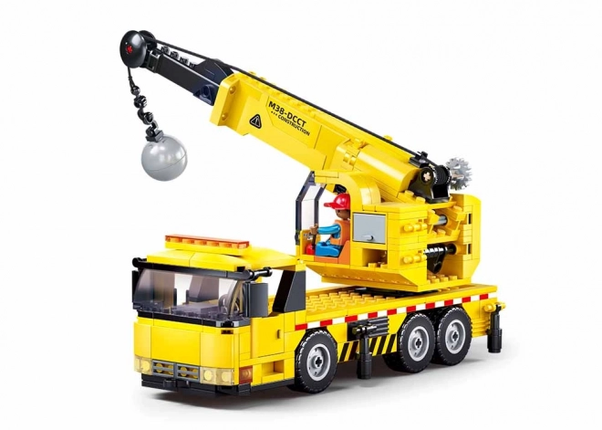 Sluban Town Crane with Demolition Ball