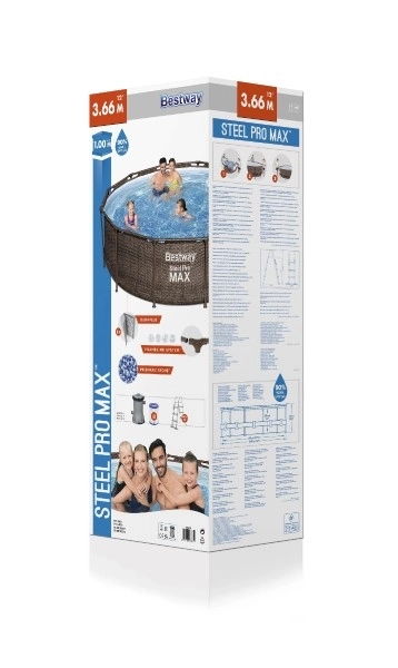 Pool with filtration 366 x 100cm in box 43x115x36cm