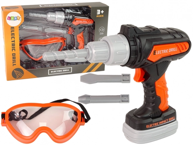 Battery-Powered Toy Drill Set for Kids