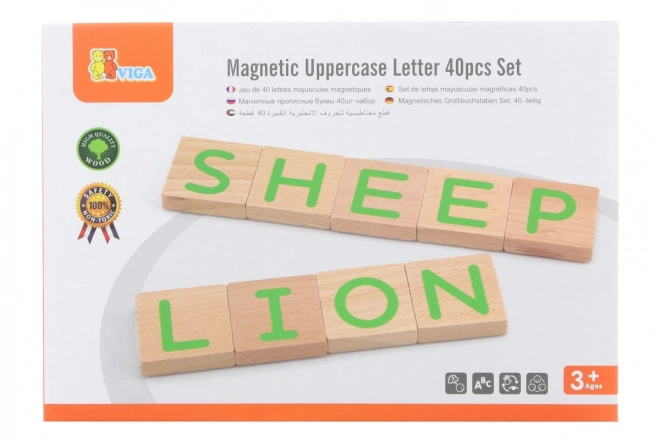 Wooden Magnetic Letters