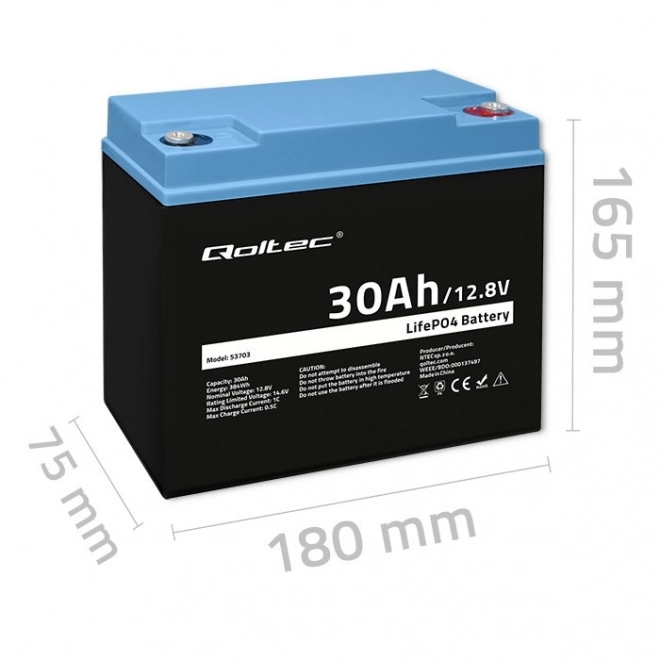 Akumulátor LiFePO4 12.8V 30Ah 384Wh