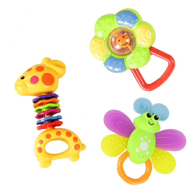 Set of Colorful Baby Rattles