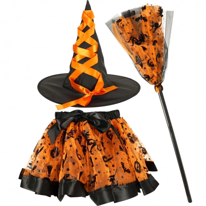 Witch Costume Set with Accessories - 3 Piece