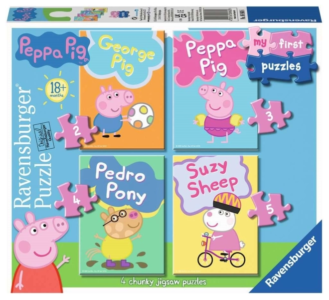 Ravensburger My First Puzzle Peppa Pig 4-in-1 Set