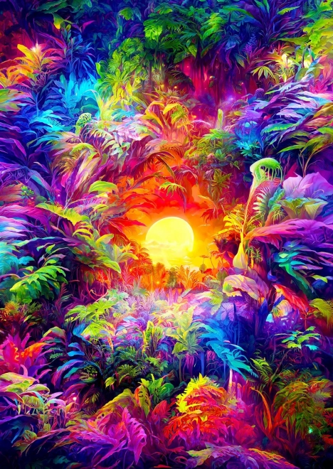 Enjoy Rainbow Jungle 1000 Piece Puzzle