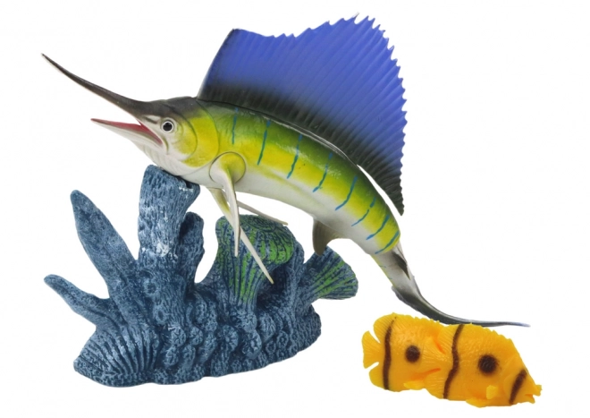 Swordfish with Coral Reef Playset