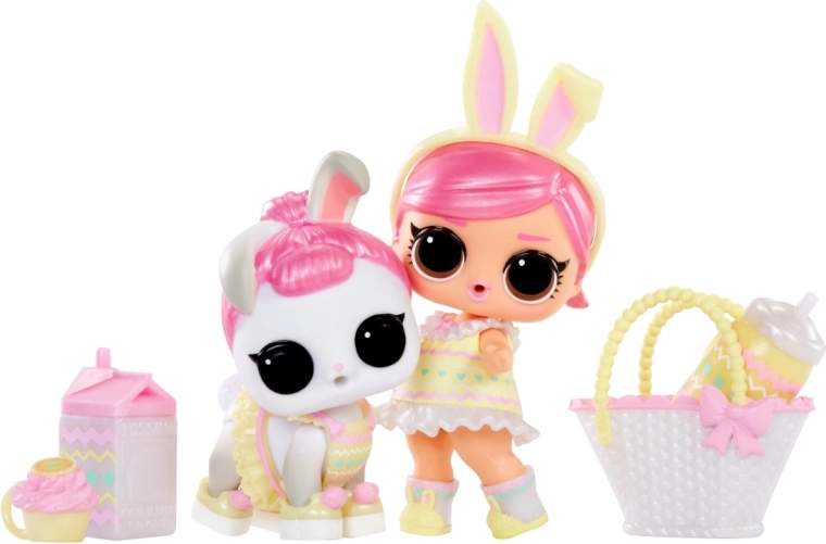 Doll or pet in pastel colors