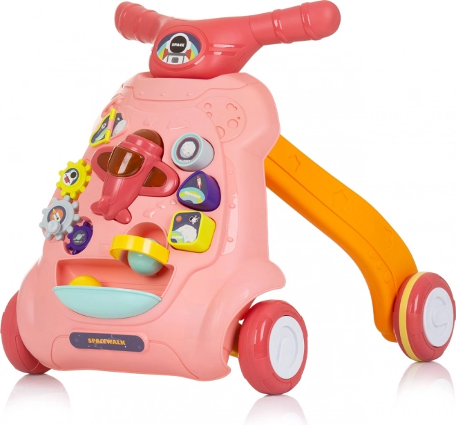 Interactive Push Walker Plane Pink