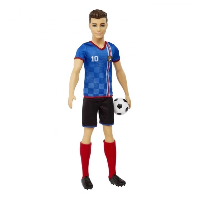 Ken Soccer Doll in Blue Jersey