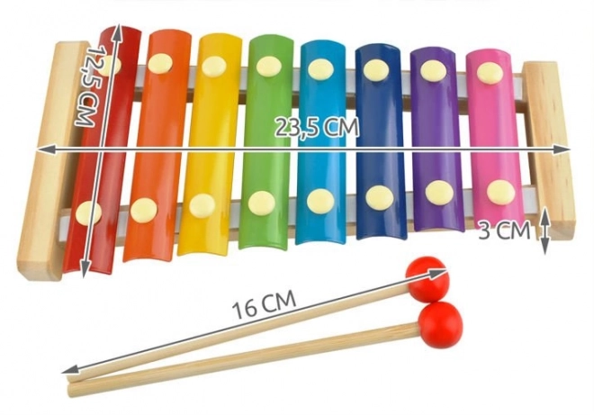 Colorful Wooden Xylophone for Kids