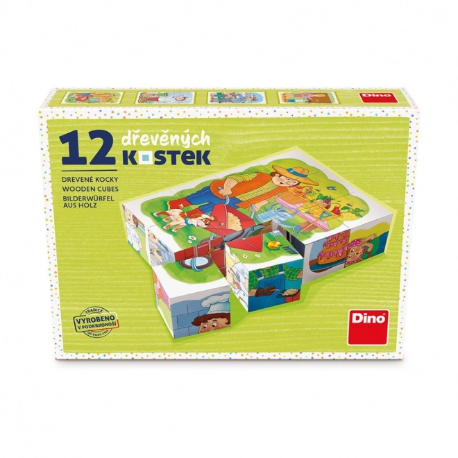 Dino Wooden Picture Blocks - Professions