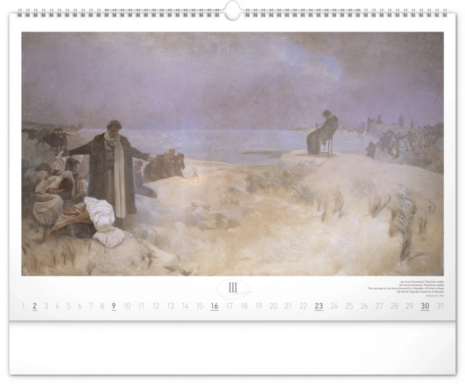 Notique wall calendar Slavic Epopee by Alfons Mucha 2025