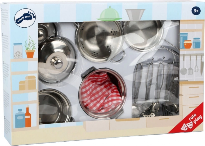 Small Foot Children's Kitchen Metal Cookware Set